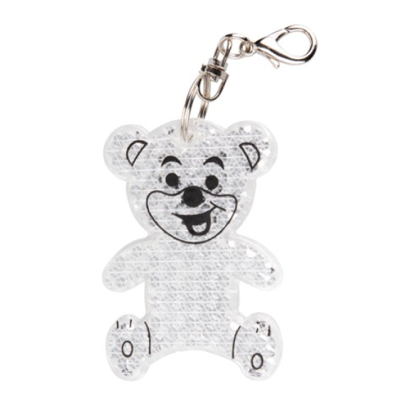 TEDDY RING reflexní přívěsek na klíče, oranžová