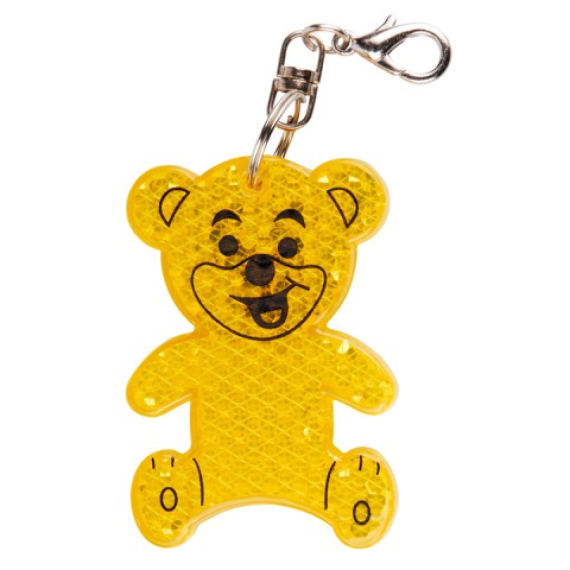TEDDY RING reflexní přívěsek na klíče, oranžová