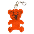TEDDY RING reflexní přívěsek na klíče, oranžová