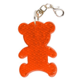 TEDDY RING reflexní přívěsek na klíče, oranžová