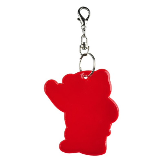 BEARY reflexní přívěsek na klíče, tmavě zelená