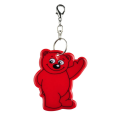 BEARY reflexní přívěsek na klíče, tmavě zelená