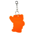 BEARY reflexní přívěsek na klíče, tmavě zelená