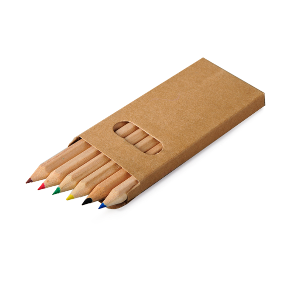 CRAYON SMALL sada pastelek 9 cm, přírodní