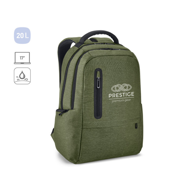BOSTON. Voděodolný dvoubarevný nylonový batoh na 17'' notebook