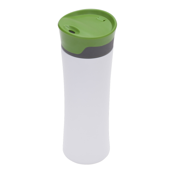 TELESCOPE termohrnek 430 ml, bílá/zelená