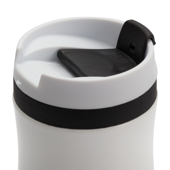VIKI termohrnek 390 ml, červená/bílá
