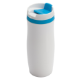 VIKI termohrnek 390 ml, červená/bílá