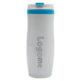 VIKI termohrnek 390 ml, červená/bílá