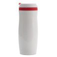 VIKI termohrnek 390 ml, červená/bílá