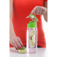FRUTELLO sportovní lahev 700 ml s infuzérem, červená/transparentní