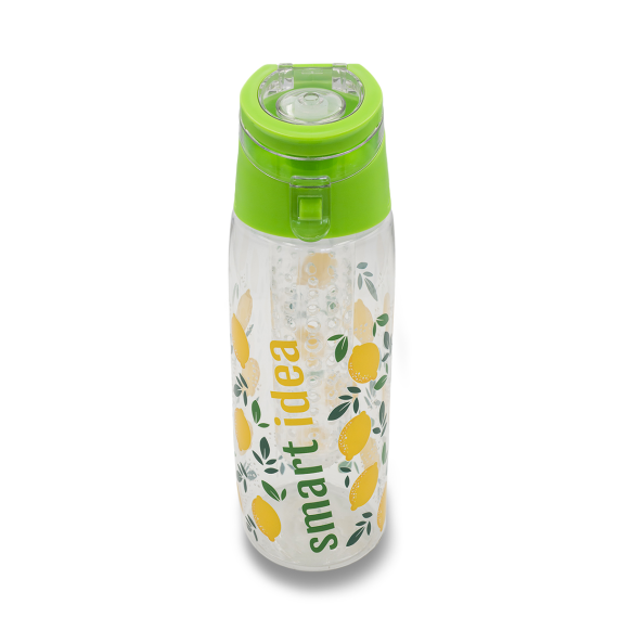 FRUTELLO sportovní lahev 700 ml s infuzérem, červená/transparentní