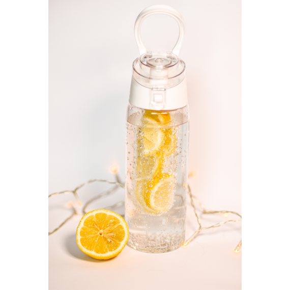 FRUTELLO sportovní lahev 700 ml s infuzérem, červená/transparentní
