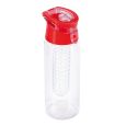 FRUTELLO sportovní lahev 700 ml s infuzérem, červená/transparentní