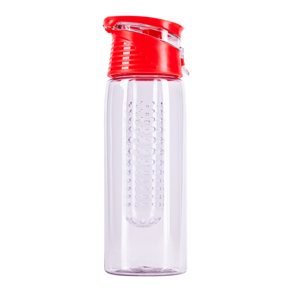 FRUTELLO sportovní lahev 700 ml s infuzérem, červená/transparentní