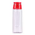 FRUTELLO sportovní lahev 700 ml s infuzérem, červená/transparentní