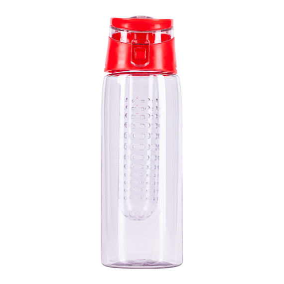 FRUTELLO sportovní lahev 700 ml s infuzérem, červená/transparentní