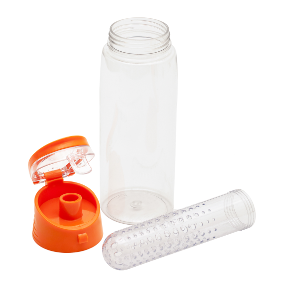 FRUTELLO sportovní lahev 700 ml s infuzérem, červená/transparentní