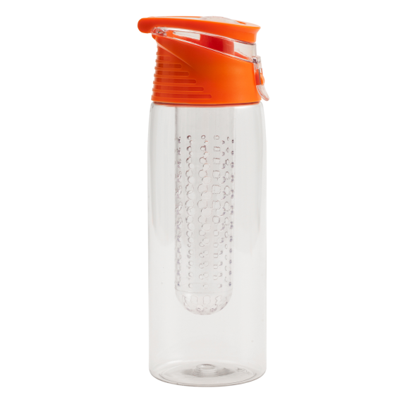 FRUTELLO sportovní lahev 700 ml s infuzérem, červená/transparentní