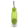 DELIGHT sportovní lahev 600 ml s odšťavňovačem, zelená