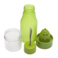 DELIGHT sportovní lahev 600 ml s odšťavňovačem, zelená