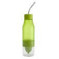 DELIGHT sportovní lahev 600 ml s odšťavňovačem, zelená