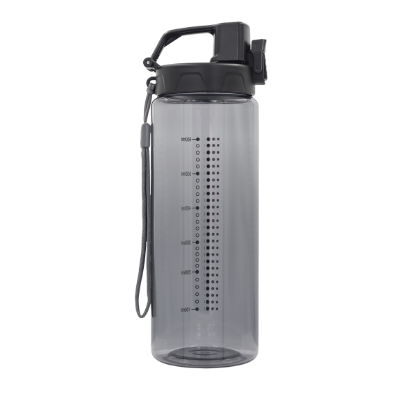 FEELSOGOOD sportovní lahev 700 ml, černá/šedá