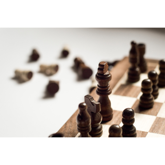 CHESS šachy, hnědá