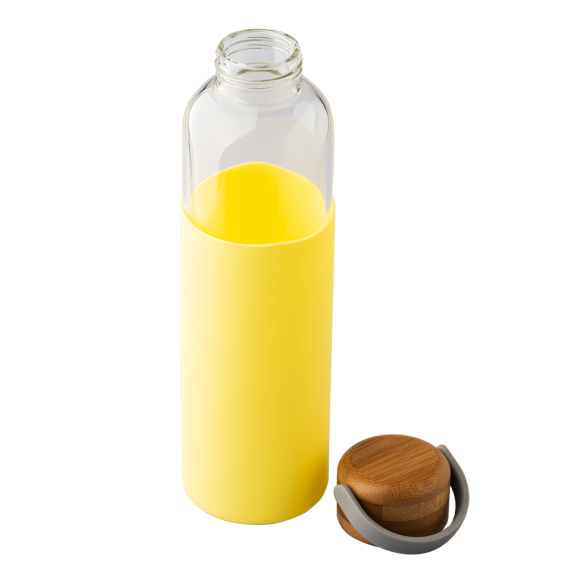 REFRESH skleněná lahev 560 ml, šedá