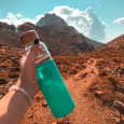 REFRESH skleněná lahev 560 ml, šedá