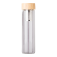 GOURMET skleněná lahev 600 ml se sítkem na čaj, tmavě modrá