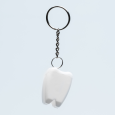 TOOTHY přívěsek na klíče s dentální nití, bílá