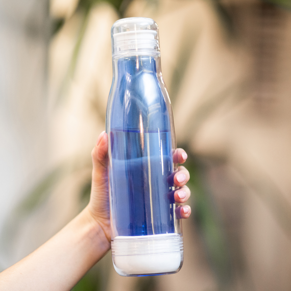 SMART skleněná termolahev 520 ml, modrá