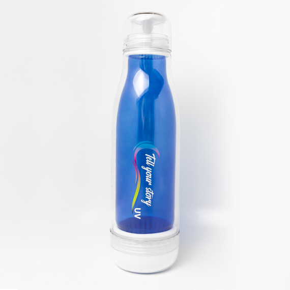 SMART skleněná termolahev 520 ml, modrá