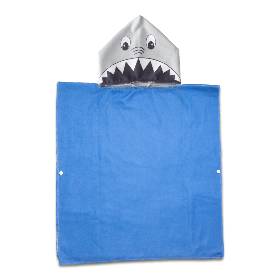 SHARKY ručník s kapucí, modrá