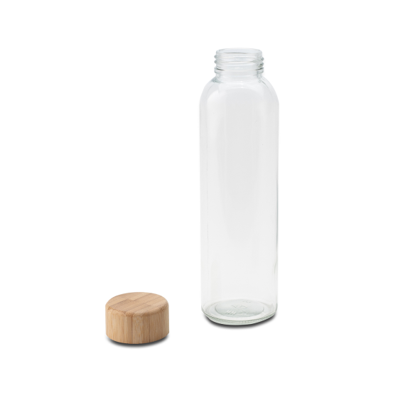 AQUA MADERA lahev ze skla 500 ml, hnědá