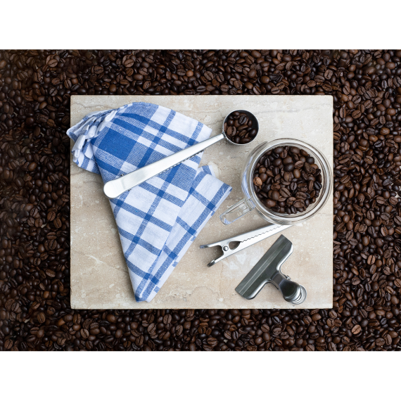 KAFFI sada odměrky a kuchyňských klipů, stříbrná