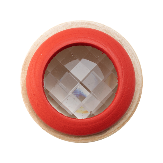 IMAGE dřevěný kaleidoskop, červená