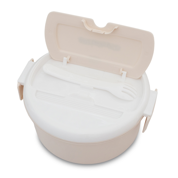 TASTYWAY kulatá krabička na jídlo 1000 ml, béžová