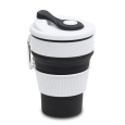 FLEXI skládací silikonový hrnek 350 ml, černá
