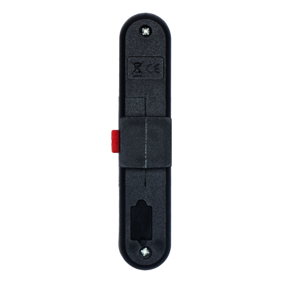 UTRECHT svítilna na kolo s USB dobíjením, černá