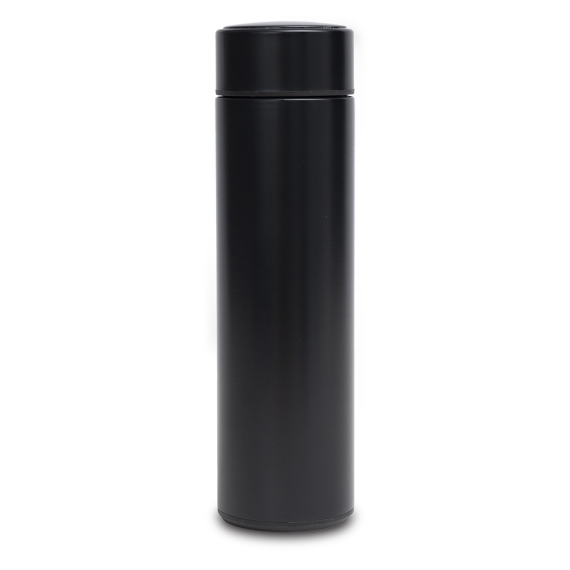 FALCO termoska 420 ml s teploměrem, černá