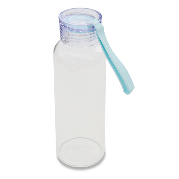 AZURE lahev na pití 500 ml ze skla, transparentní
