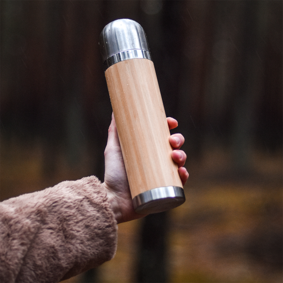 ISALO termoska 400 ml, hnědá
