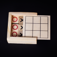TIC TAC TOE hra piškvorky, béžová