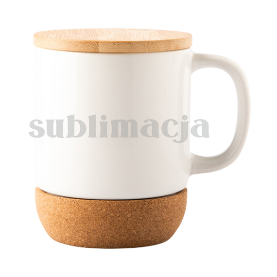 GIULIO keramický hrnek 400 ml pro sublimaci, bílá