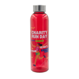 AQUA KUBA skleněná lahev 500 ml, červená