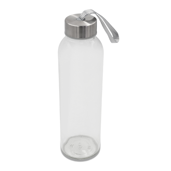AQUA FLOW skleněná lahev 500 ml, transparentní