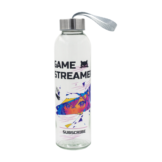 AQUA FLOW skleněná lahev 500 ml, transparentní