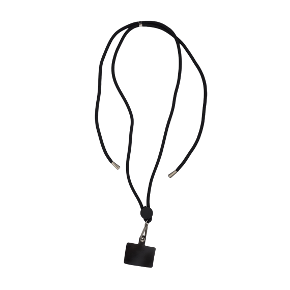 FLEX šňůrka/lanyard na obal telefonu, černá